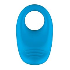 ROMP Juke - inel de penis vibrat și impermeabil (albastru)