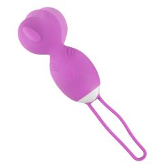   ZÂMBITOARE Love Ball - ou vibrator cu rotire, cu acumulator, wireless (violet)