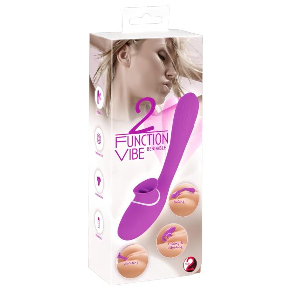You2Toys - Vibrator 2 funcții - reîncărcabil 2în1 - mov