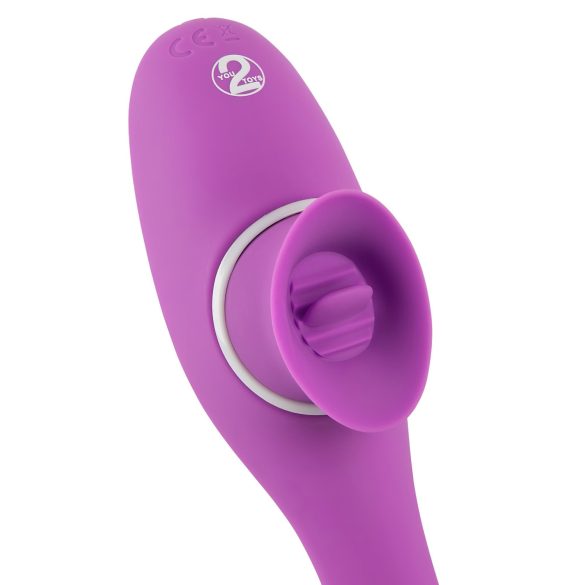 You2Toys - Vibrator 2 funcții - reîncărcabil 2în1 - mov