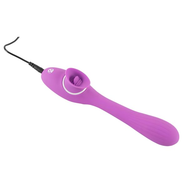 You2Toys - Vibrator 2 funcții - reîncărcabil 2în1 - mov