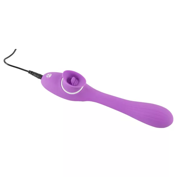 You2Toys - Vibrator 2 funcții - reîncărcabil 2în1 - mov
