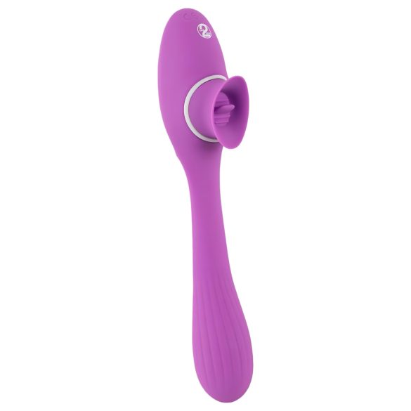 You2Toys - Vibrator 2 funcții - reîncărcabil 2în1 - mov