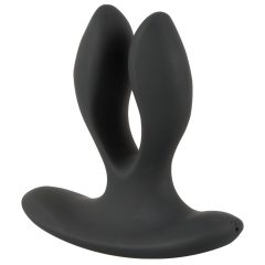   XOUXOU - vibrator anal cu două ramuri, cu acumulator (negru)