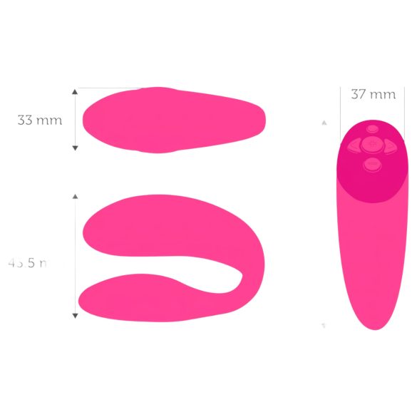 We-Vibe Chorus - vibrator inteligent pentru cupluri (roz)