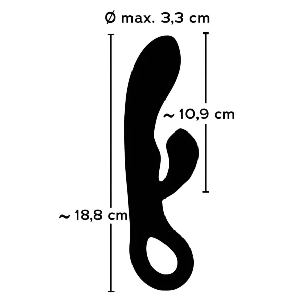 You2Toys - Vibrator tip iepuraș - stimulare clitoris - reîncărcabil, mov