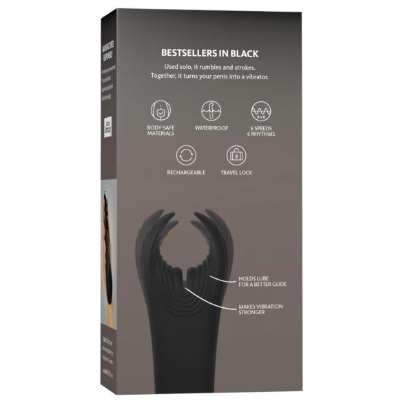 Fun Factory Manta - vibrator gland (negru)