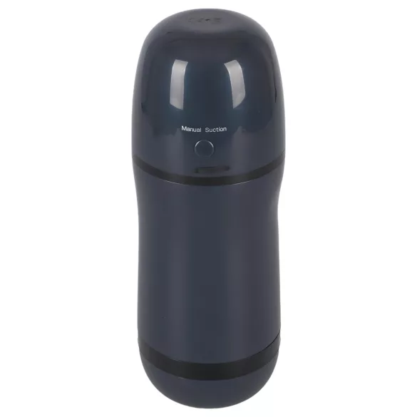 Rebel - Masturbator masculin 2 în 1 cu vibrații și sucțiune - negru