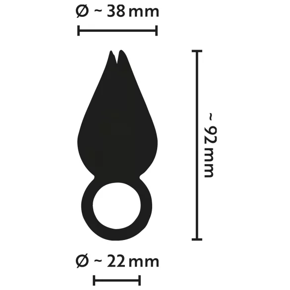 Belou - vibrator clitoral reîncărcabil, waterproof - negru