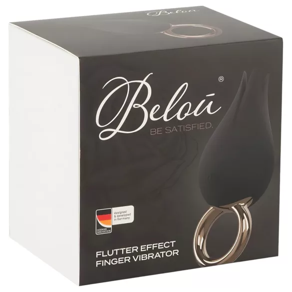 Belou - vibrator clitoral reîncărcabil, waterproof - negru