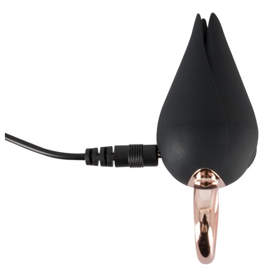 Belou - vibrator clitoridian rezistent la apă, cu acumulator (negru)