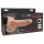 Pipedream - Fetish Strap-On 6 - dildo cu curea, vibrator gol pe dinăuntru (culoare naturală)