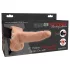Pipedream - Fetish Strap-On 6 - dildo cu curea, vibrator gol pe dinăuntru (culoare naturală)