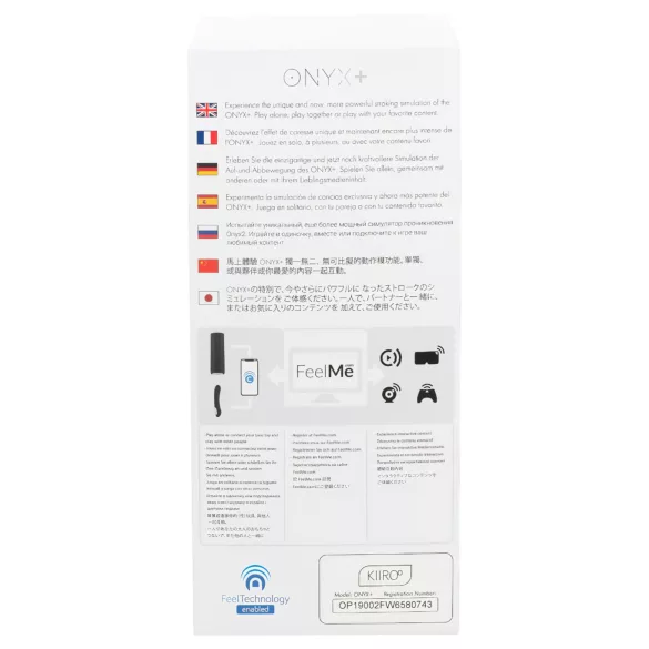 Kiiroo Onyx+ - masturbator interactiv pentru bărbați - negru