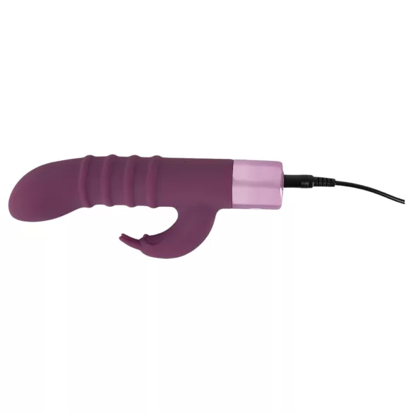 Rabbit Vibe - vibrator cu braț pentru clitoris și punctul G - mov, reîncărcabil