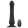 Black Velvets - vibrator anal cu funcție de împingere, reîncărcabil, negru