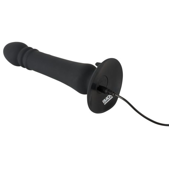 Black Velvet - vibrator anal cu impulsuri, reîncărcabil (negru)