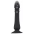 Black Velvets - vibrator anal cu funcție de împingere, reîncărcabil, negru