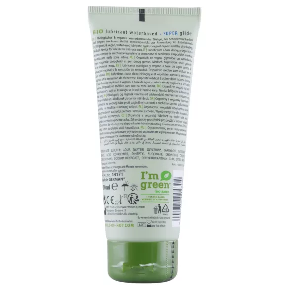 HOT Bio Super - lubrifiant vegan pe bază de apă (100 ml)
