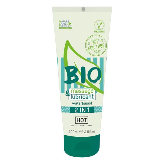 HOT Bio 2IN1 - Gel lubrifiant și de masaj pe bază de apă (200ml)