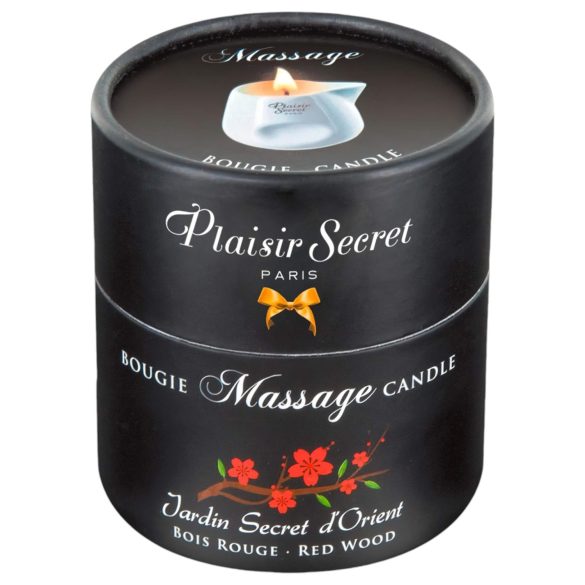 Plaisirs Secrets Red Wood - lumânare de masaj (80 ml)
