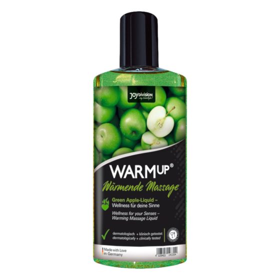 JoyDivision WARMup - ulei de masaj incălzitor cu aroma de măr verde (150ml)