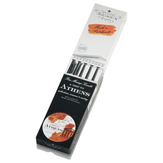 Petits Joujoux Athens - set de lumânări de masaj - mosc patchouli (5 x 43ml)