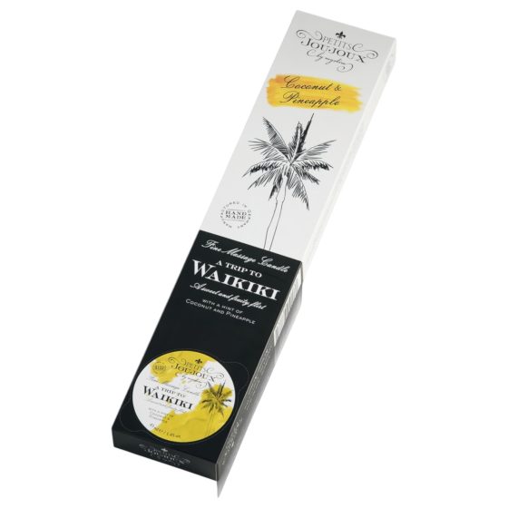 Petits Joujoux Waikiki - set de lumânări de masaj - nucă de cocos și ananas (5 x 43ml)
