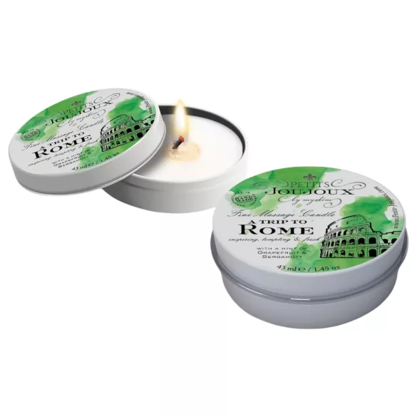 Petits Joujoux Rome - lumânare de masaj - grapefruit și bergamotă - 43ml