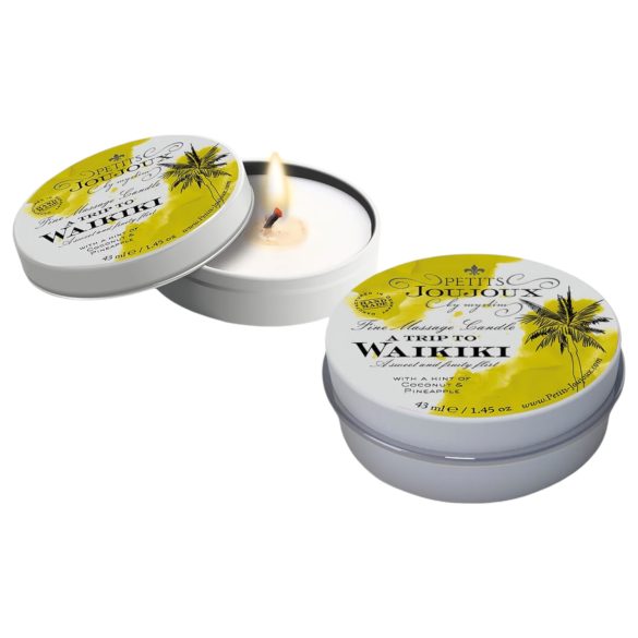 Petits Joujoux Waikiki - lumânare de masaj - cocos ananas - 43ml