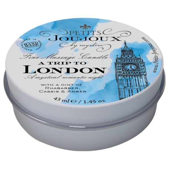 Petits Joujoux London - lumânare de masaj - rubarbă-chihlimbar - 43ml