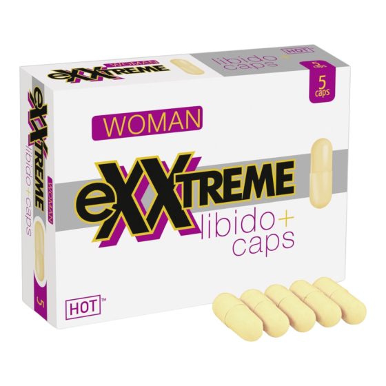 Capsule suplimentare pentru dieta Hot Exxtreme Libido pentru femei (5 bucăți)