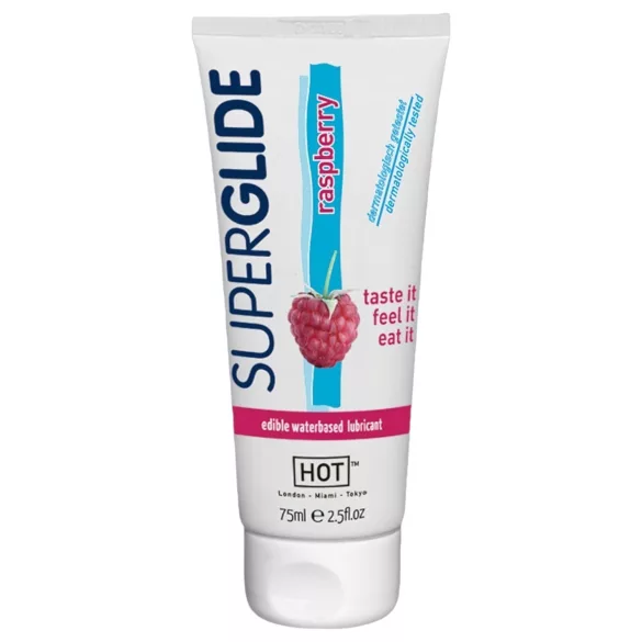 HOT - lubrifiant comestibil aromă zmeură - 75ml