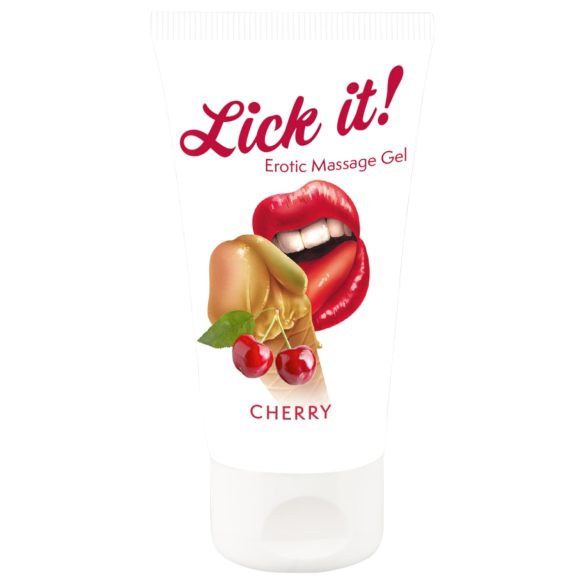 Lick it! - lubrifiant comestibil 2în1 - aromă cireșe - 50ml