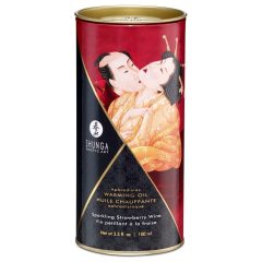   Shunga - Ulei de masaj încălzitor - șampanie-căpșună (100ml)