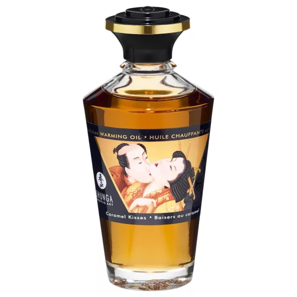 Shunga - ulei de masaj încălzitor - aromă caramel - 100ml