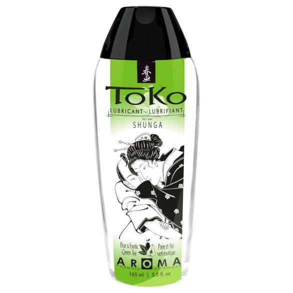 Shunga Toko - Lubrifiant pe bază de apă - pere și ceai verde (165ml)