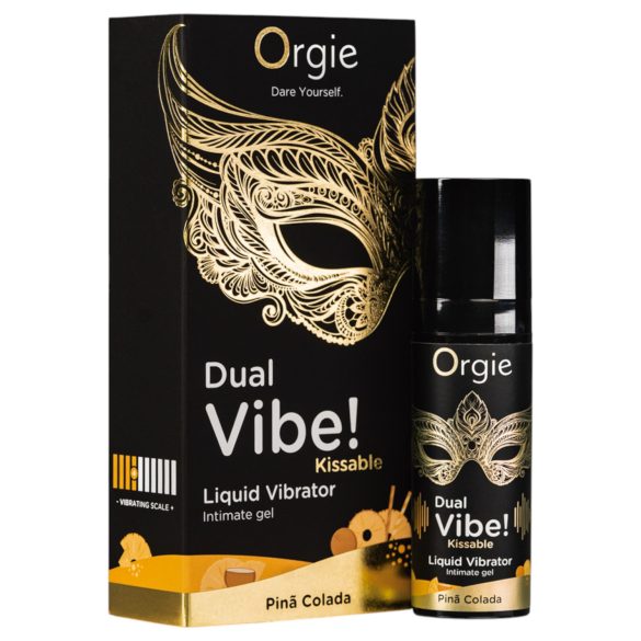 Orgie Dual Vibe! - vibratoare lichid - Pinã Colada (15ml)