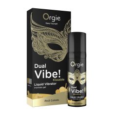 Orgie Dual Vibe! - vibrator lichid - Pinã Colada (15ml)