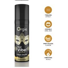 Orgie Dual Vibe! - vibrator lichid - Pinã Colada (15ml)