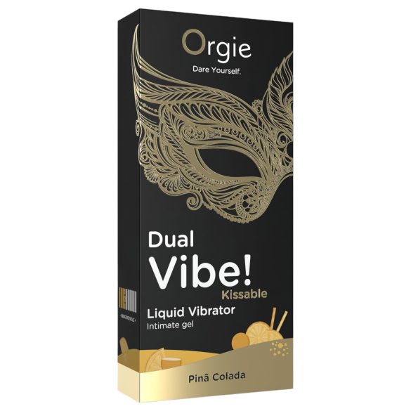 Orgie Dual Vibe! - vibratoare lichid - Pinã Colada (15ml)