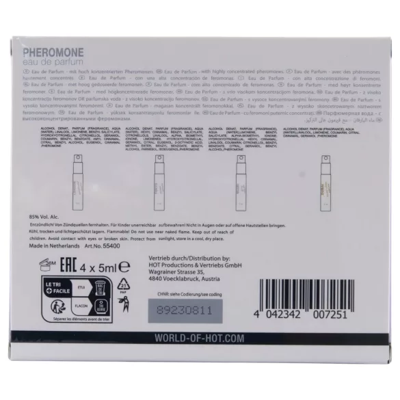 HOT LMTD - parfum cu feromoni pentru femei - set 4x5ml