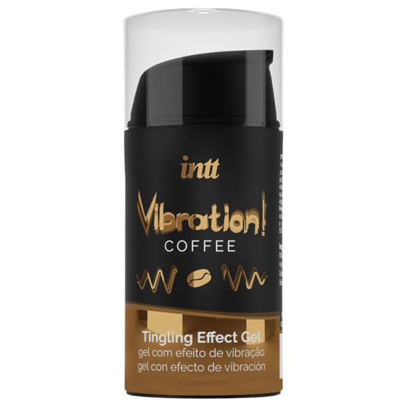 Intt Vibration! - gel cu efect vibrator - cafea - 15ml