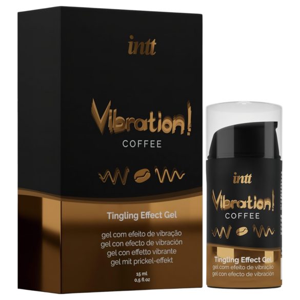 Intt Vibration! - gel cu efect vibrator - cafea - 15ml