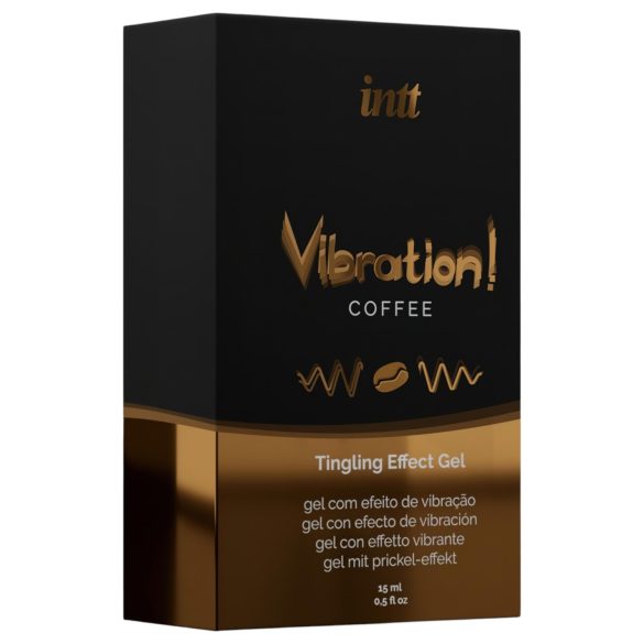 Intt Vibration! - gel cu efect vibrator - cafea - 15ml