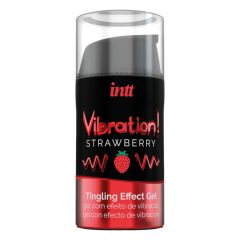 Intt Vibration! - vibrator lichid - căpșuni (15ml)