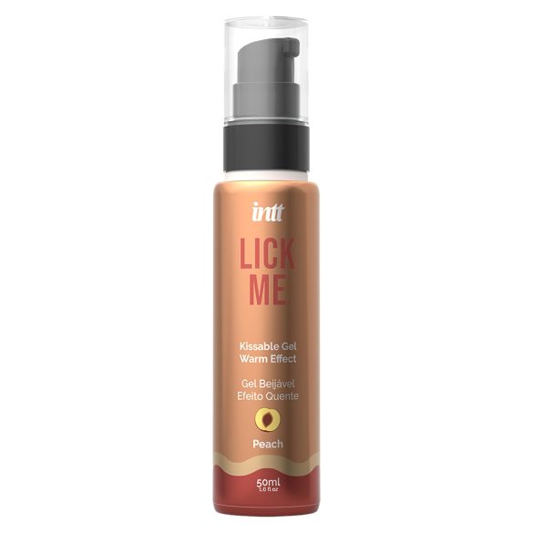 Intt Lick Me - Gel lubrifiant cu efect de încălzire - piersică (50ml)