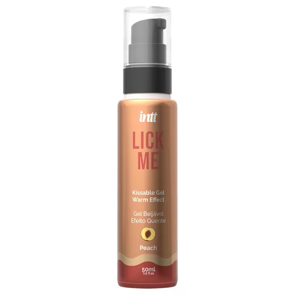 Intt Lick Me - gel lubrifiant cu efect de încălzire - piersică (50ml)