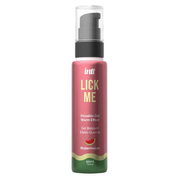 Intt Lick Me - gel lubrifiant încălzitor - aromă pepene roșu - 50ml