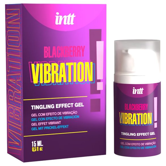 Intt Vibration! - vibrator lichid stimulare - zmeură - 15ml